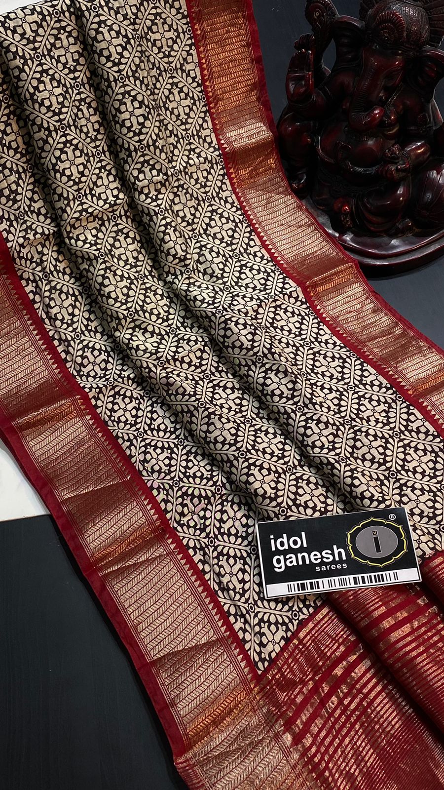 IG6132 pure handloom Maheswari 