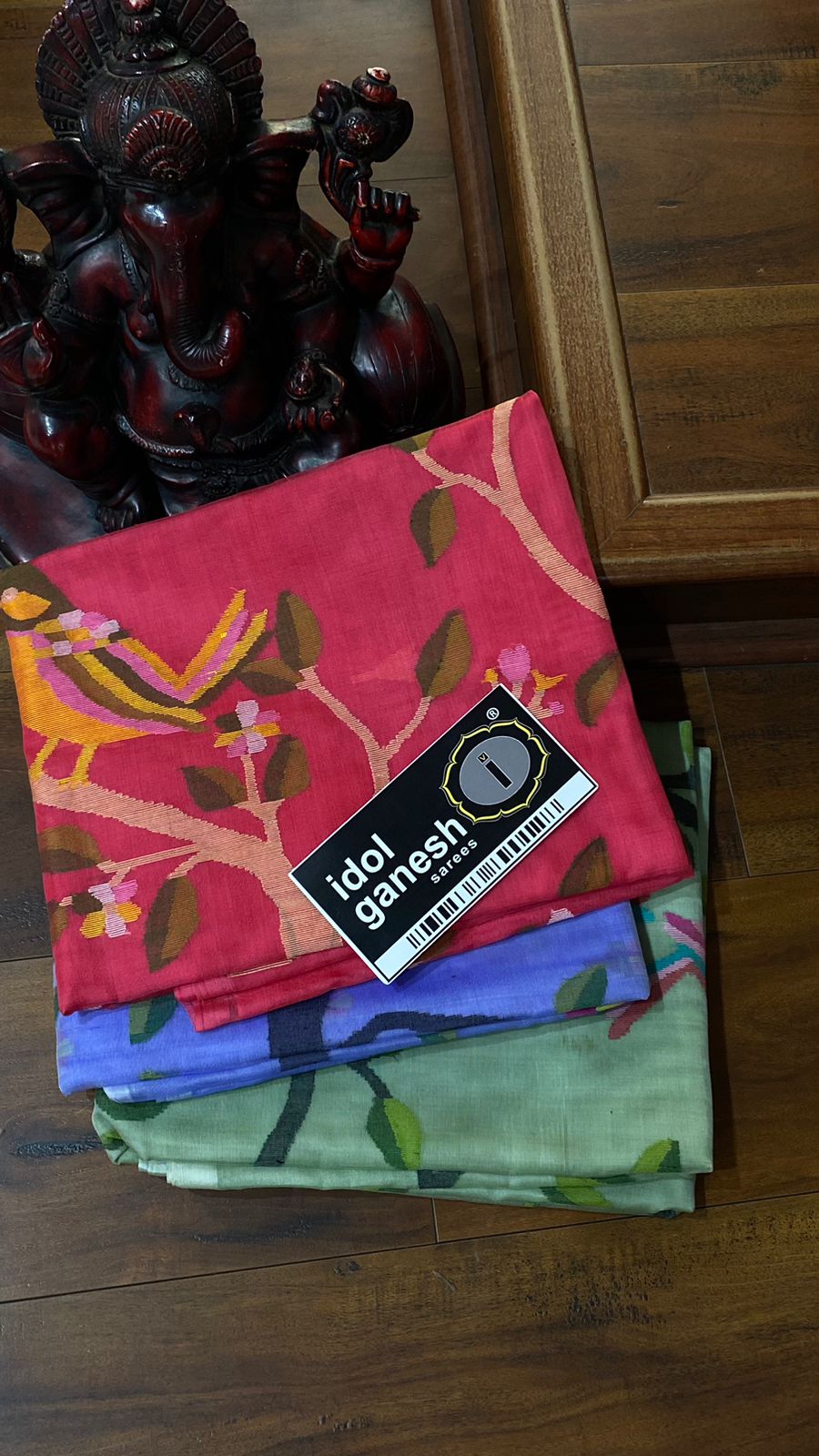 IG6181 pure handloom muslin jamdani 