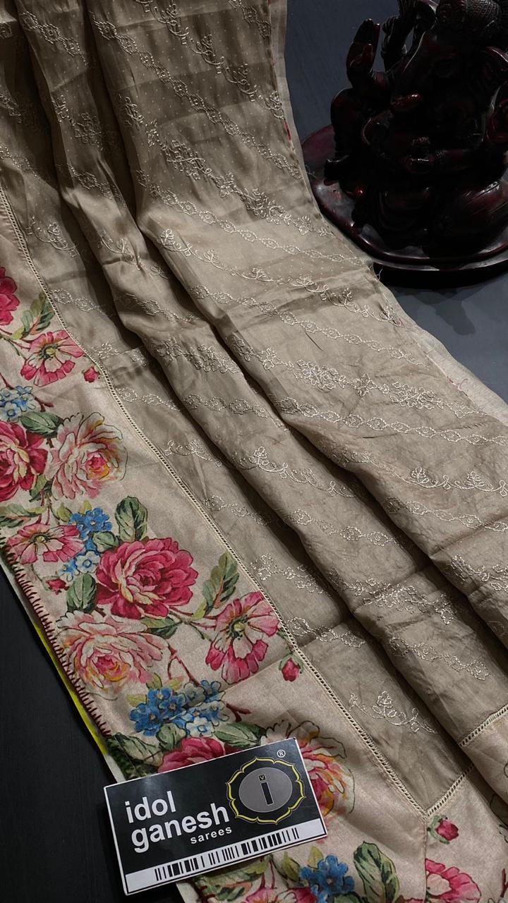 IG6195 lite weight soft crape tussar 