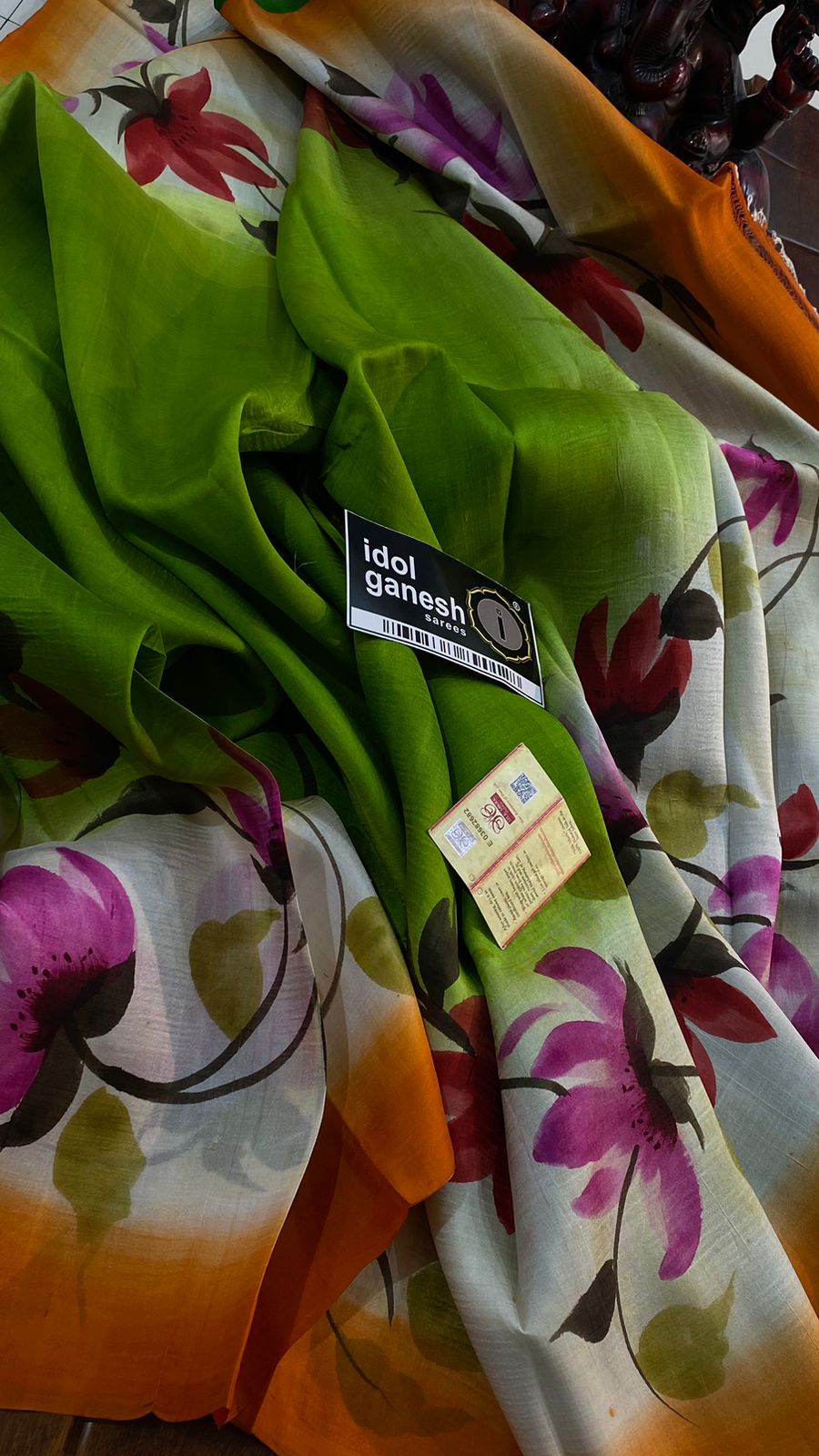 IG6454 pure handloom pure silk / tussar 