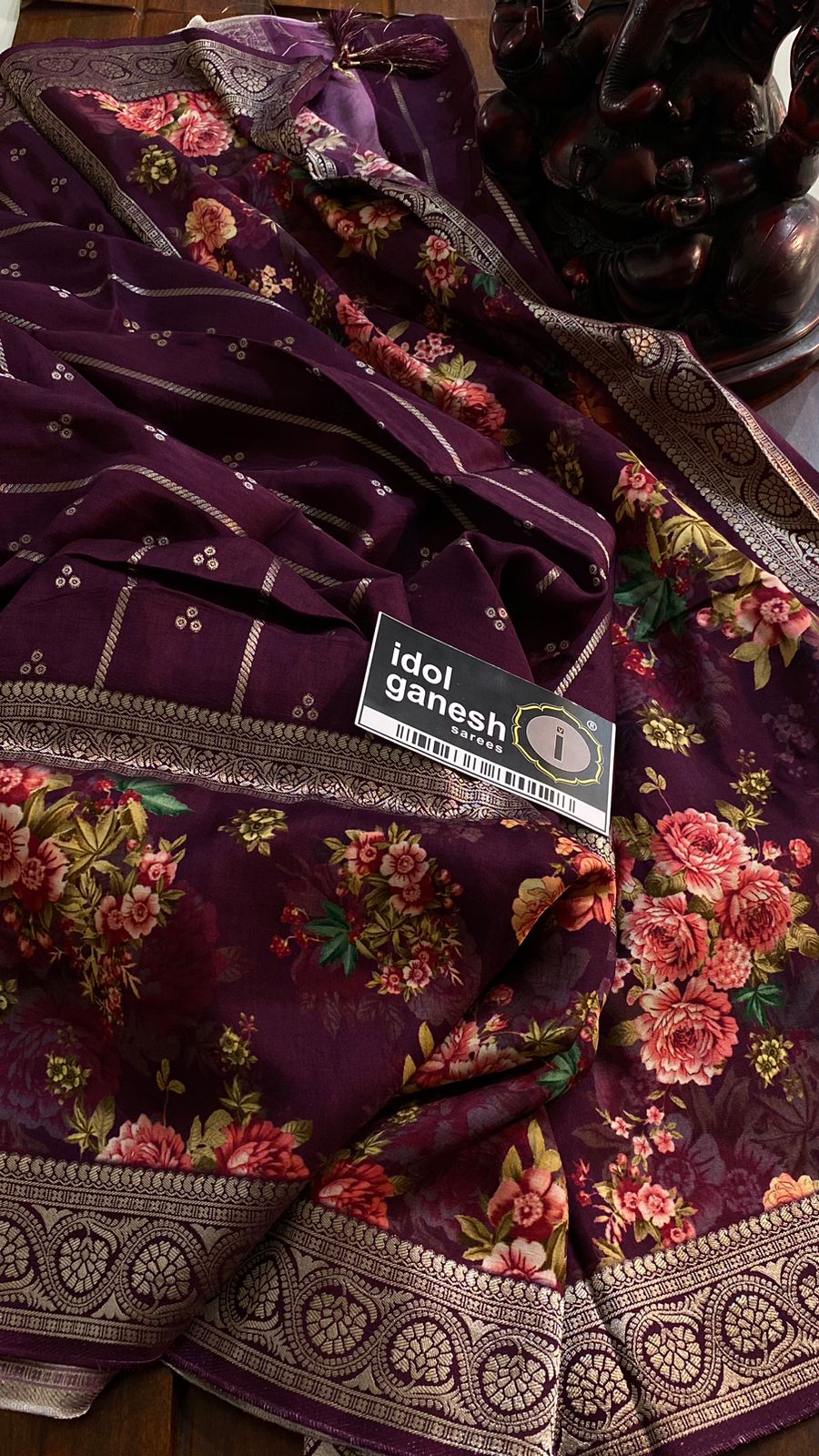 IG6477 lite weight soft pure munga silk pattu 