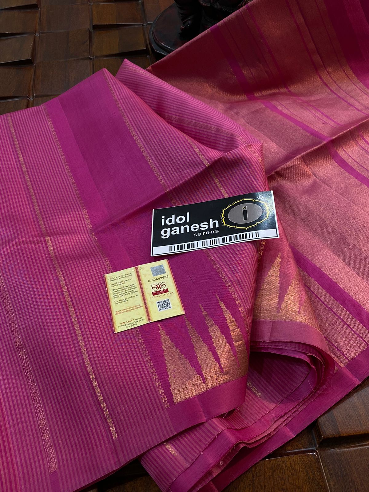IG6521 pure handloom pattu/kora 