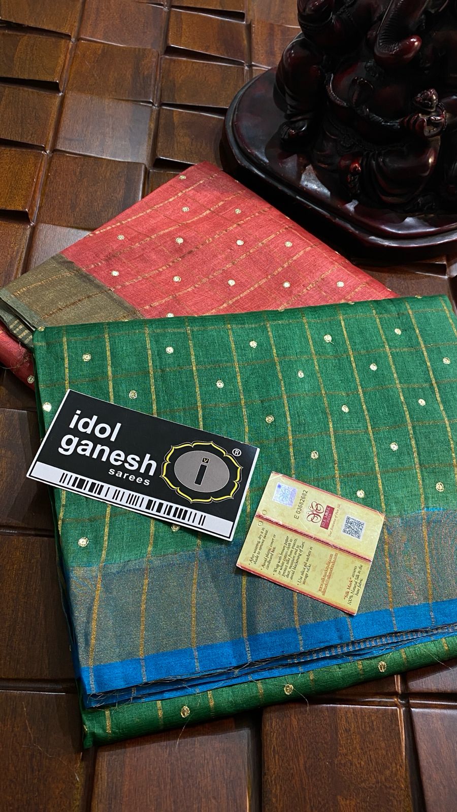 IG6583 pure handloom tusser sarees 