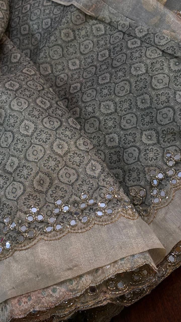 IG6610 pure tissue tussar 
