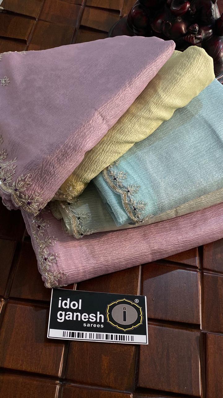 IG6651 pure handloom tissue crush 