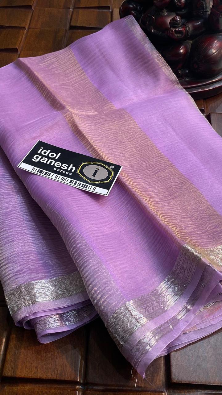 IG6660 pure handloom tissue organza crush  