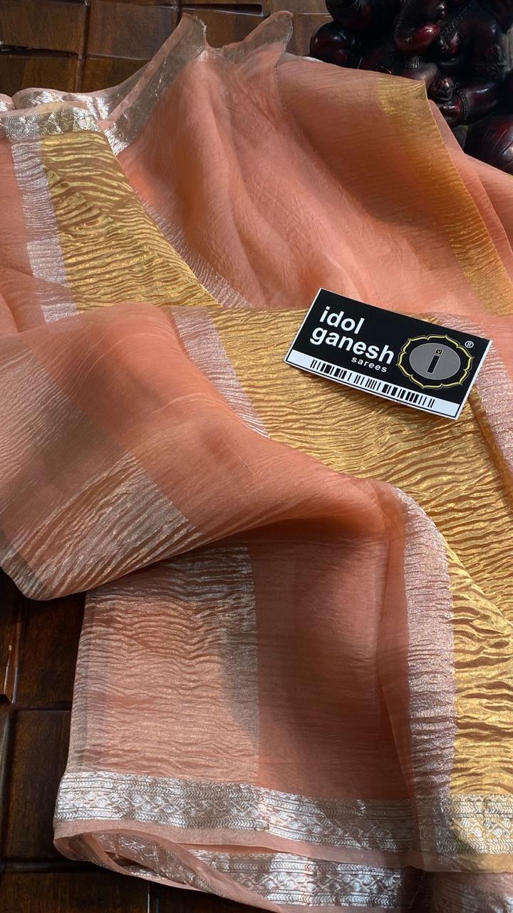 IG6660 pure handloom tissue organza crush  