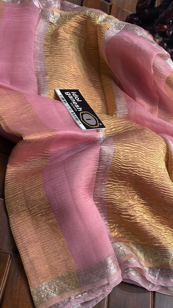 IG6660 pure handloom tissue organza crush  