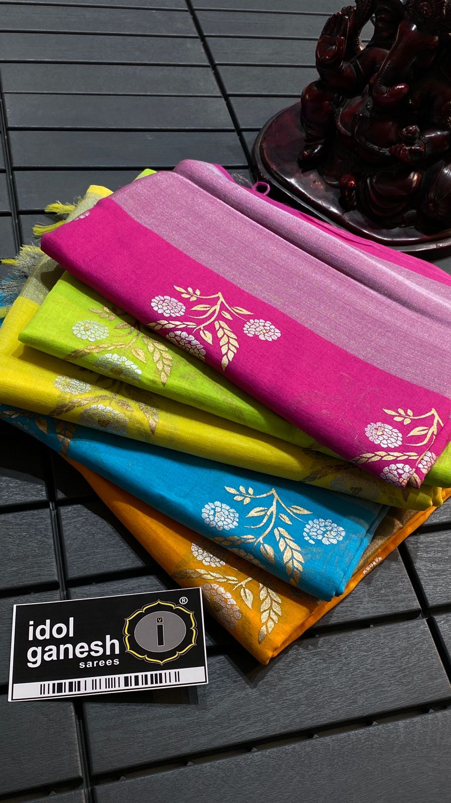 IG6754 Lite weight lenine sarees IG6754 Lite weight lenine sarees