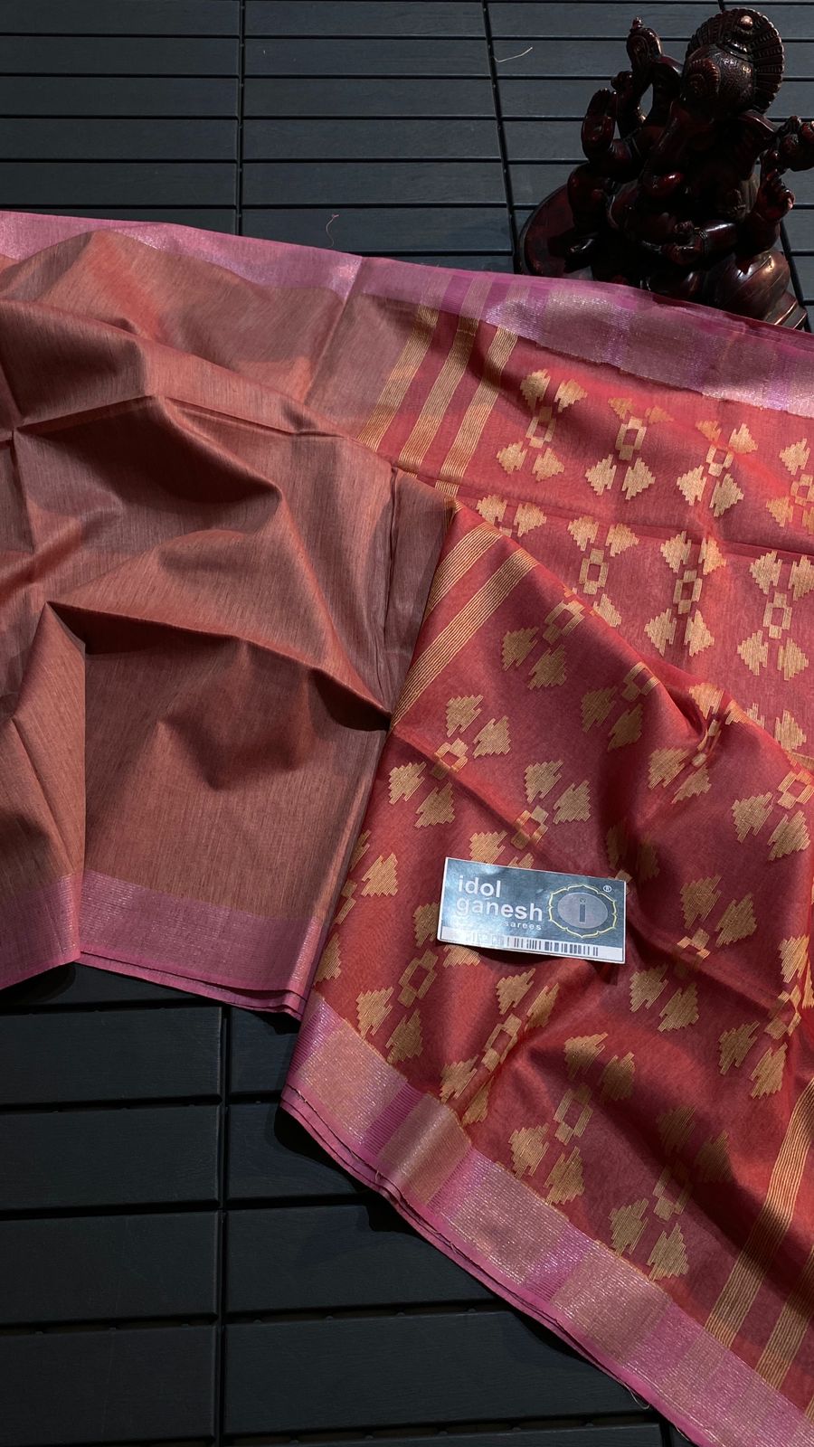 IG6783 lite weight tussar sarees 