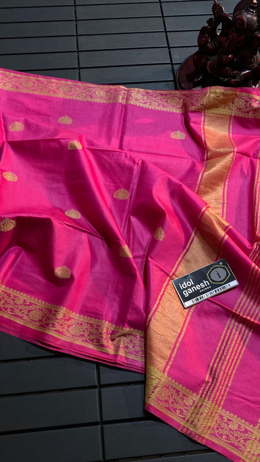 IG6796 lite weight tusser sarees 1400/-