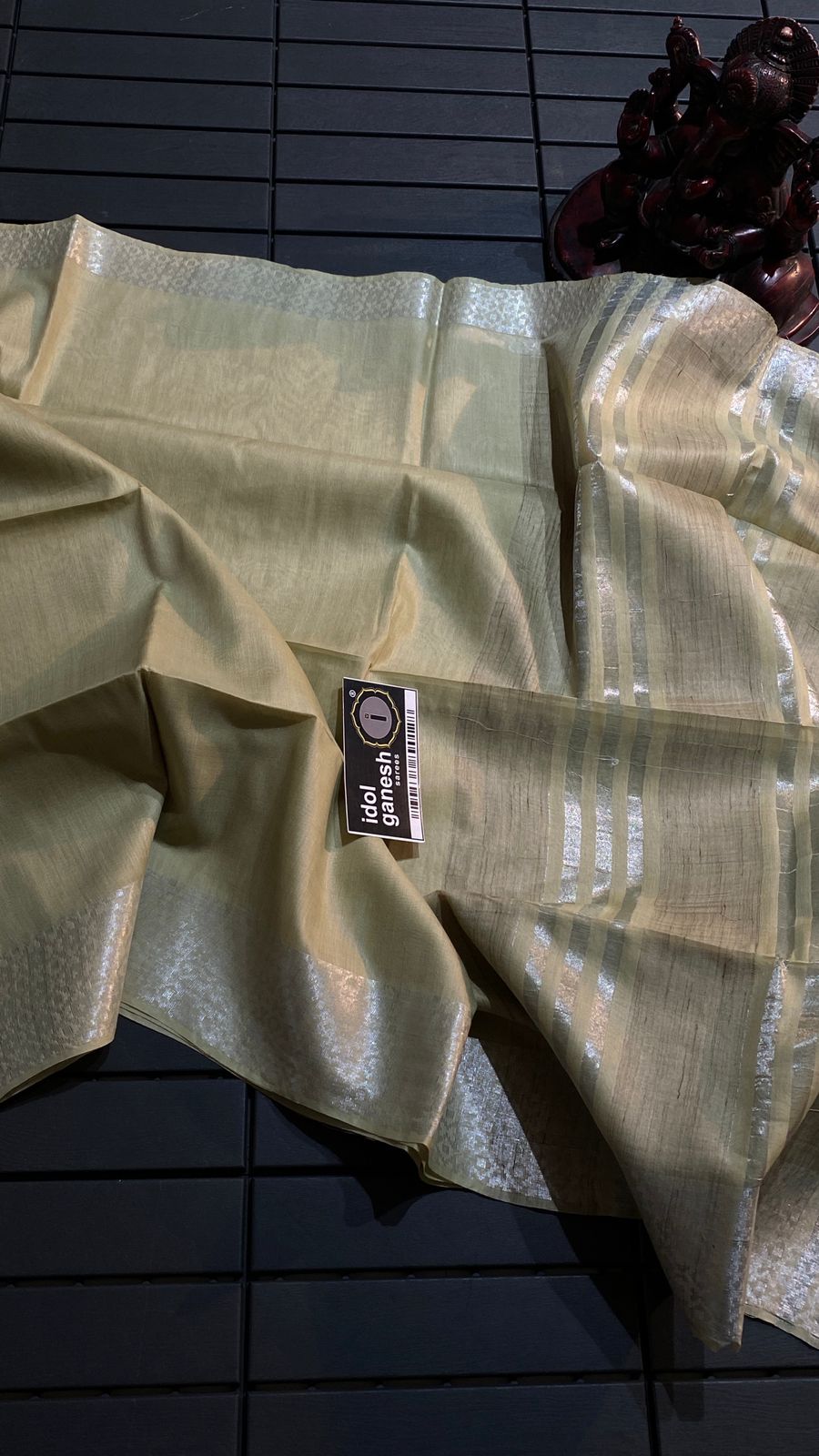 IG6801  lite weight tusser sarees 1350/-