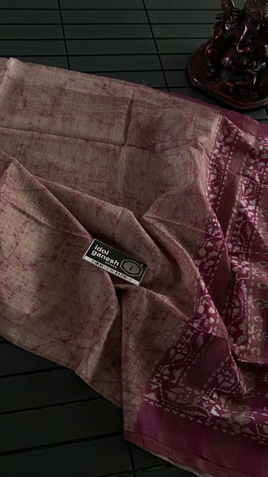 IG6817 lite weight tusser sarees 