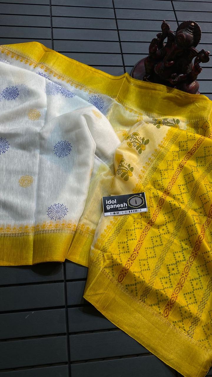 IG6829lite weight jute net sarees 