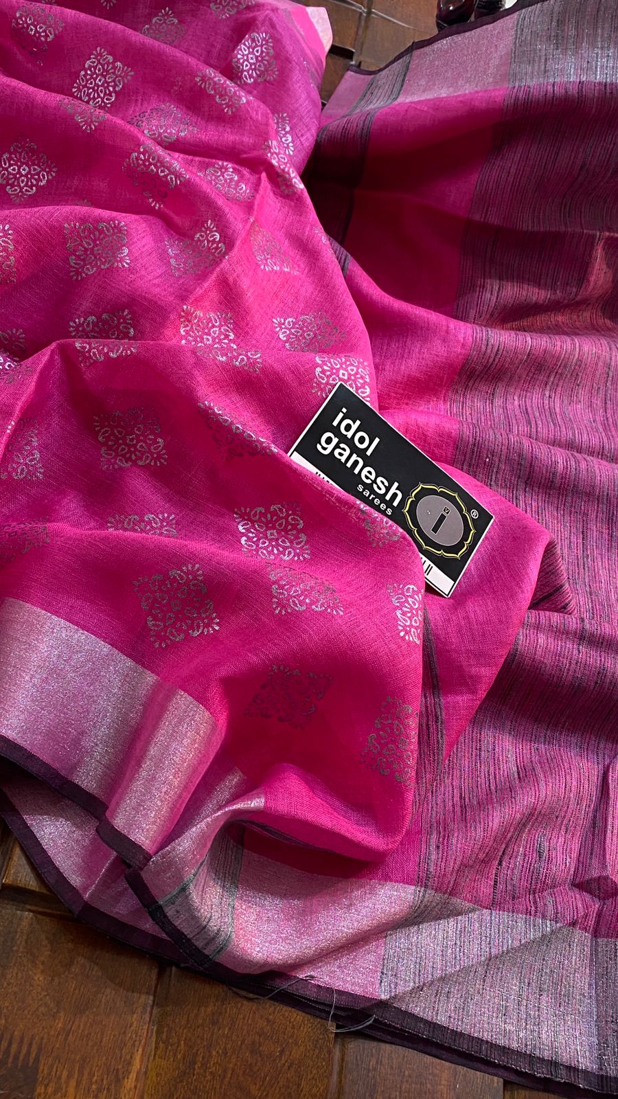 IG6836pure handloom lenine/lenine saree IG6836pure handloom lenine/lenine saree