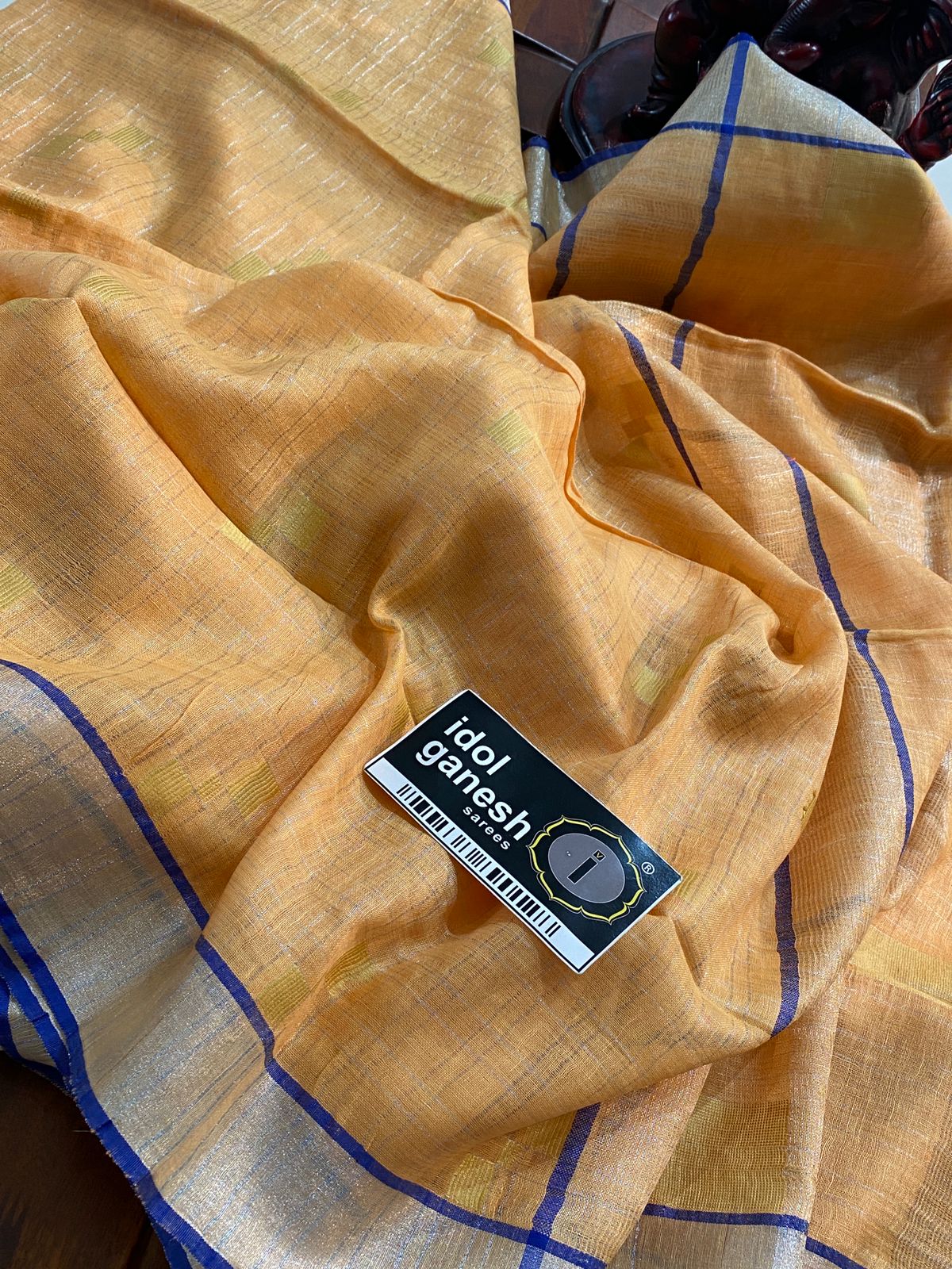 IG6838 pure handloom lenin/lenin sarees IG6838 pure handloom lenin/lenin sarees