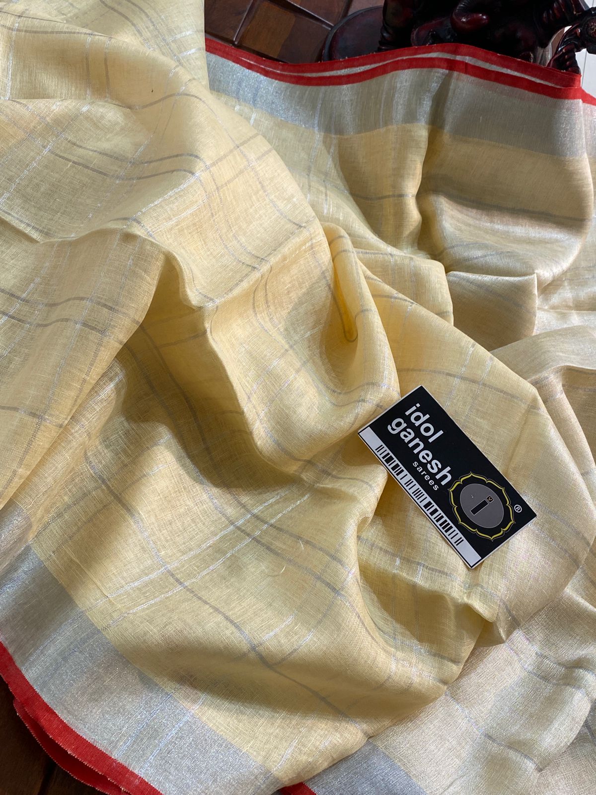 IG6840pure handloom lenine/lenine saree IG6840pure handloom lenine/lenine saree