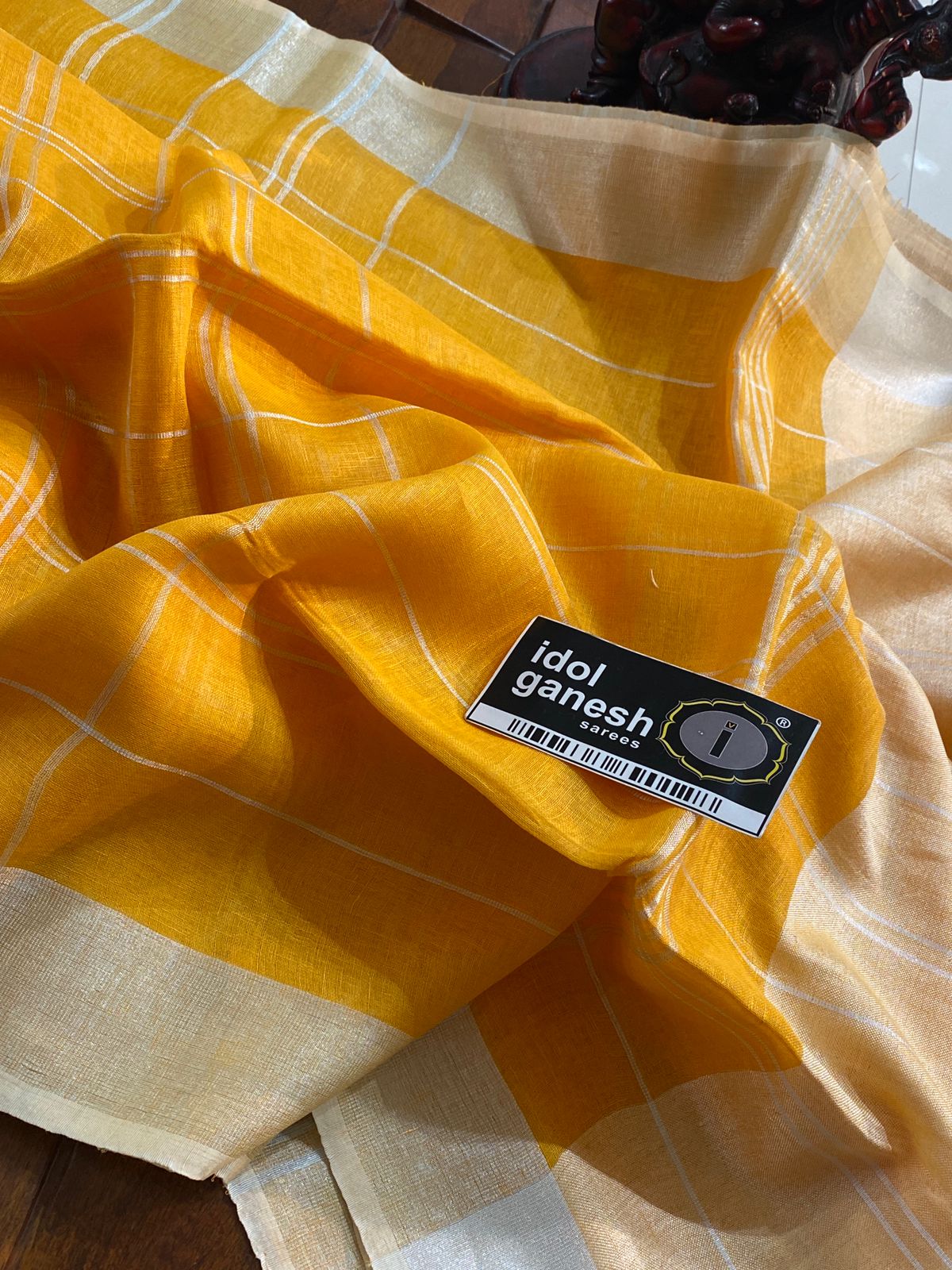 IG6840pure handloom lenine/lenine saree IG6840pure handloom lenine/lenine saree