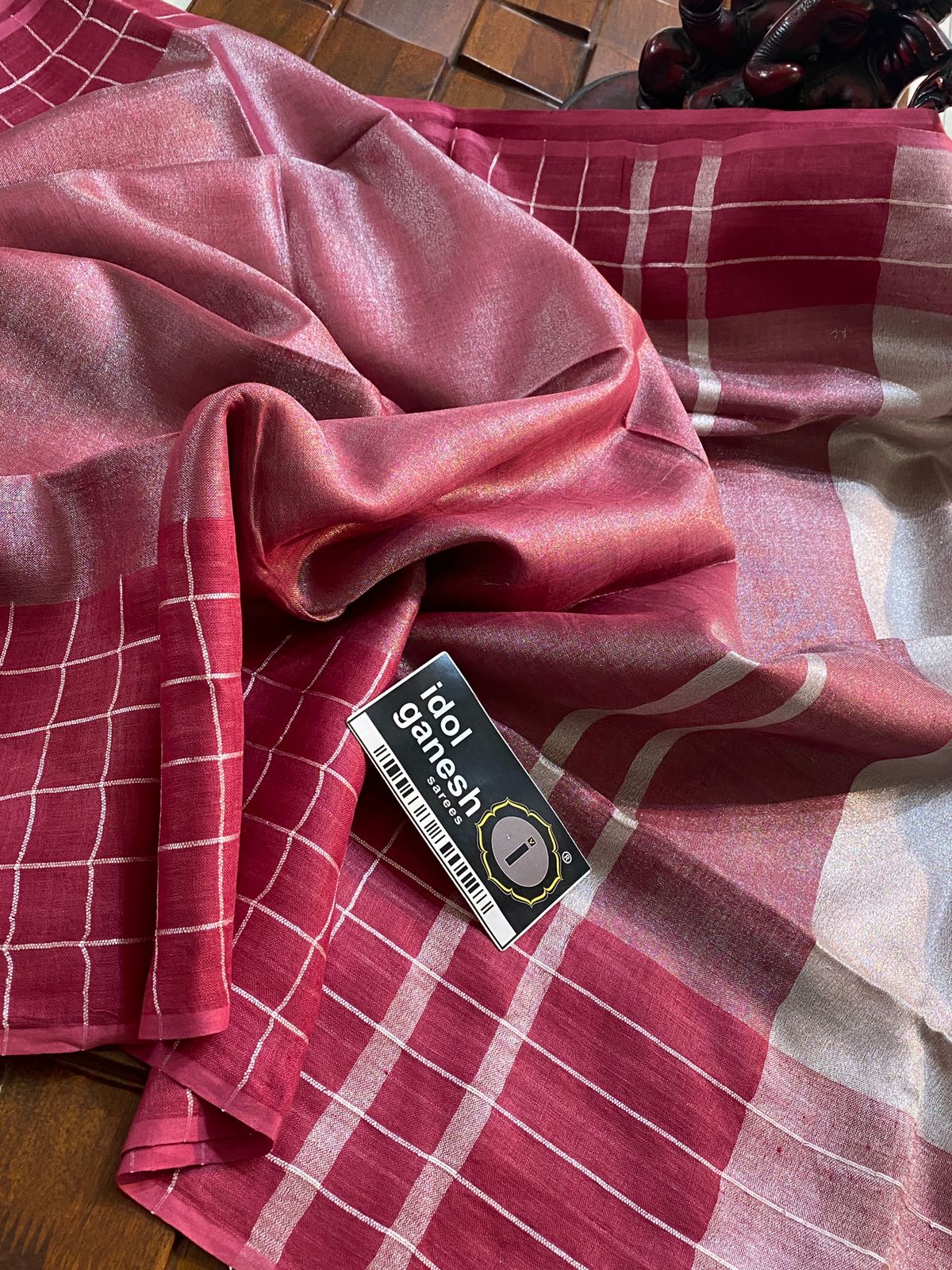 IG6841pure handloom tissue /lenine sarees IG6841pure handloom tissue /lenine sarees