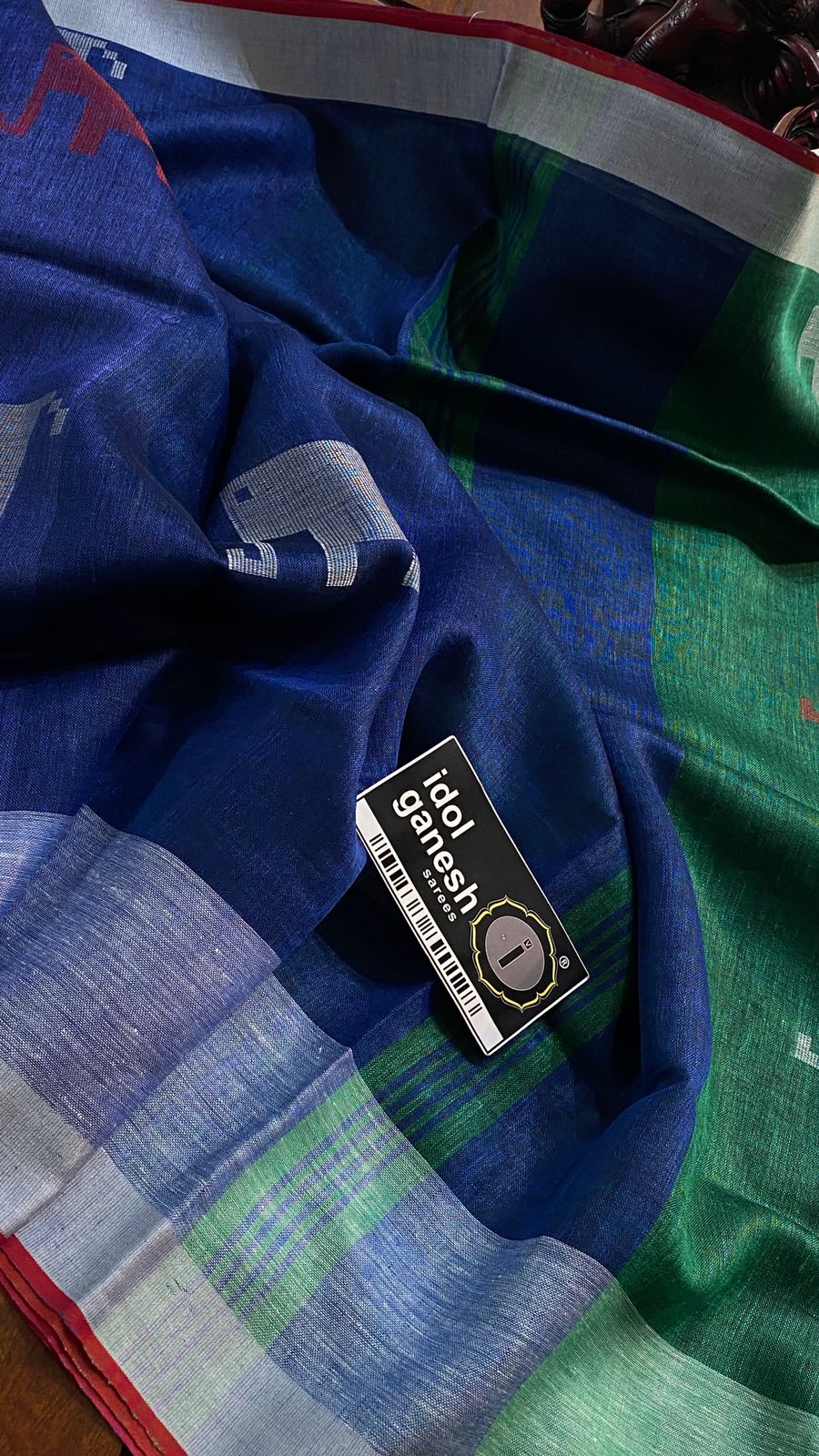 IG6848pure handloom lenine/lenine sarees IG6848pure handloom lenine/lenine sarees