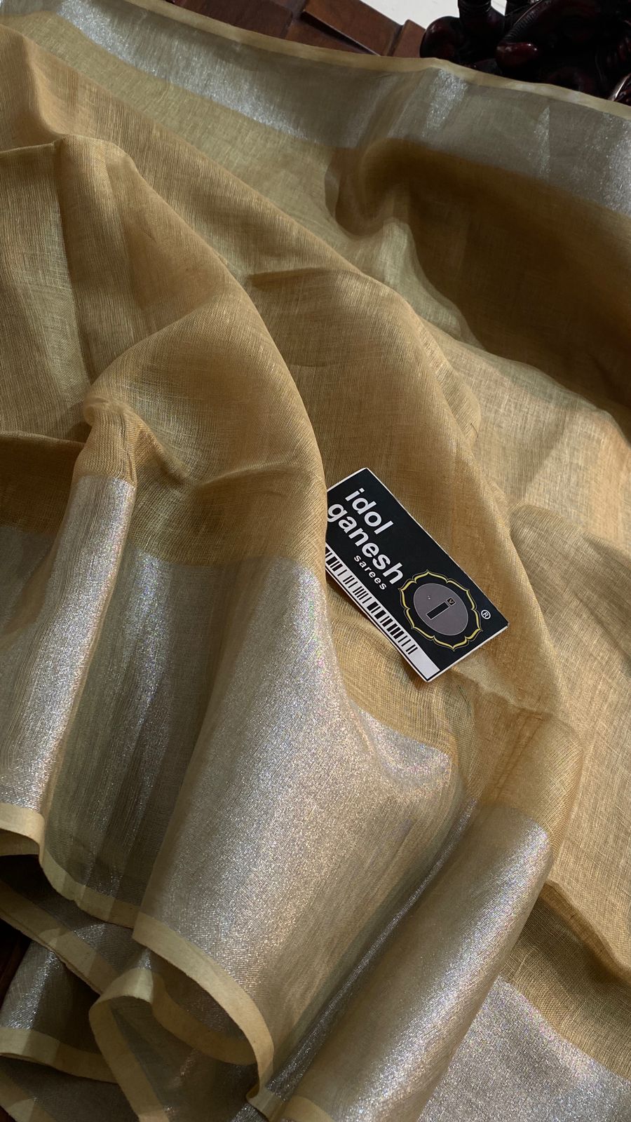 IG6856 pure handloom lenine/lenine saree IG6856 pure handloom lenine/lenine saree