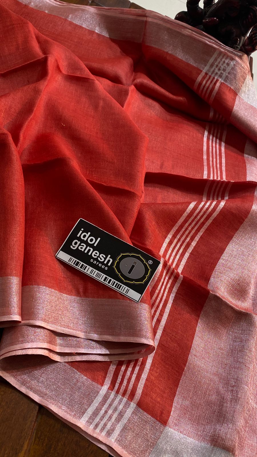 IG6860pure handloom lenine/lenine saree IG6860pure handloom lenine/lenine saree