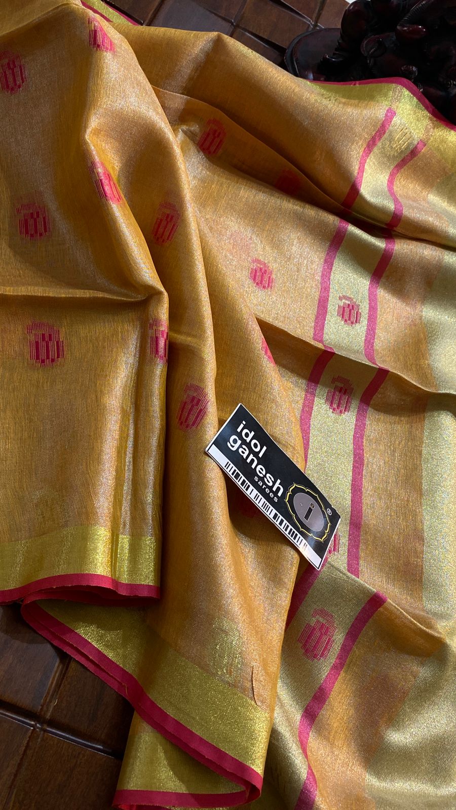 IG6862pure handloom tissue /lenine saree IG6862pure handloom tissue /lenine saree
