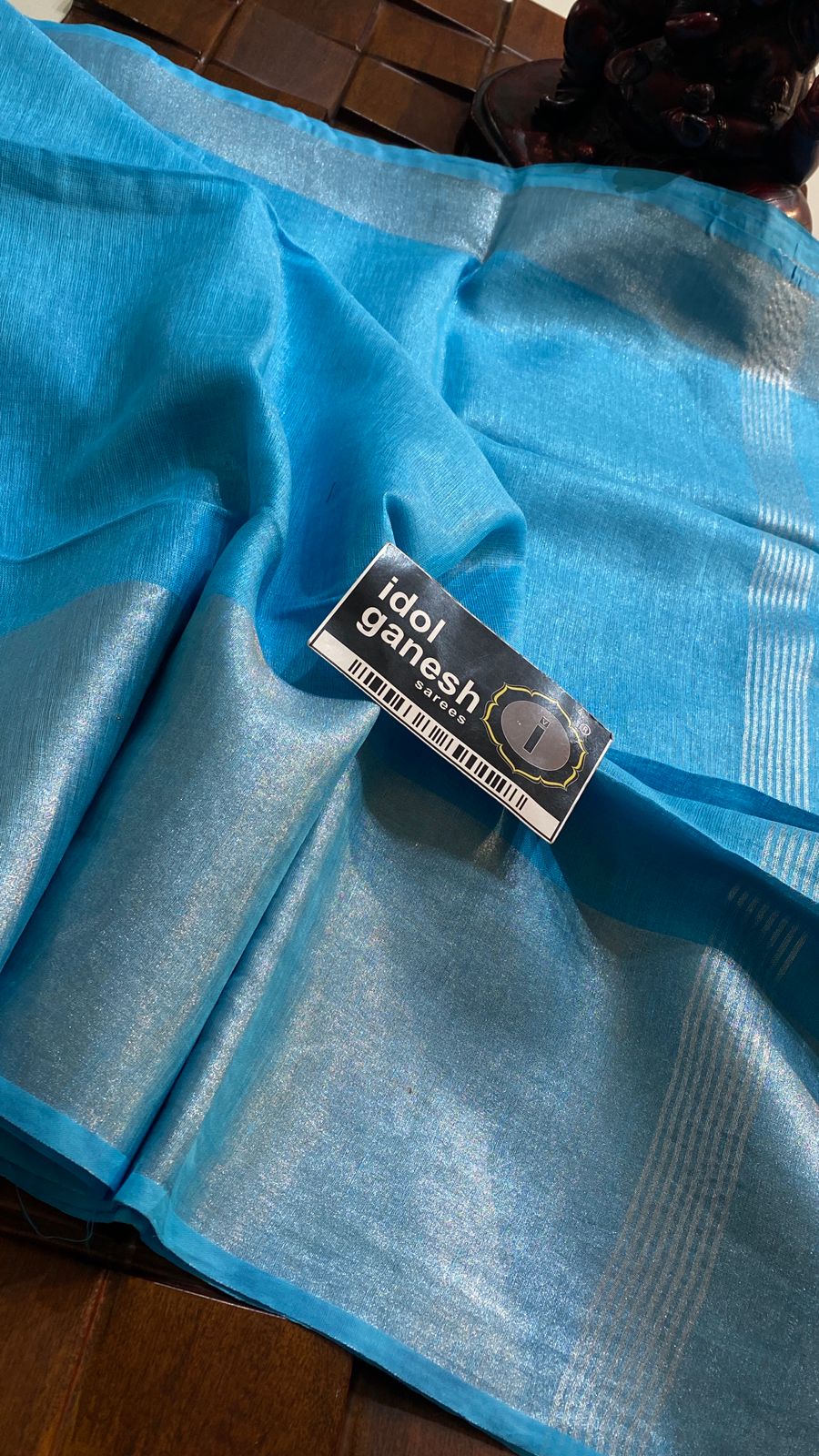 IG6865 pure handloom tissue /lenine saree IG6865 pure handloom tissue /lenine saree