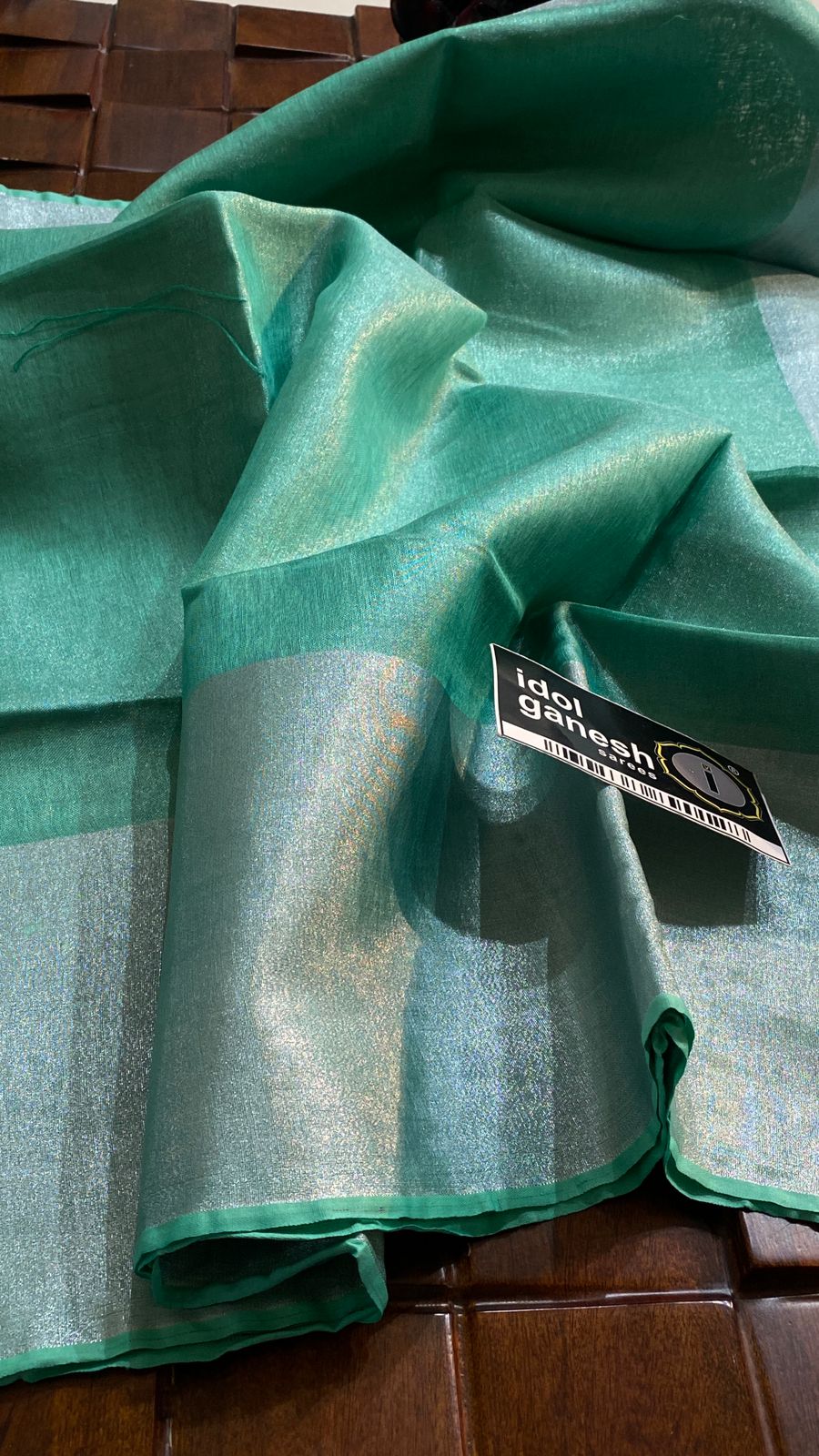 IG6869 pure handloom tissue /lenine saree IG6869 pure handloom tissue /lenine saree