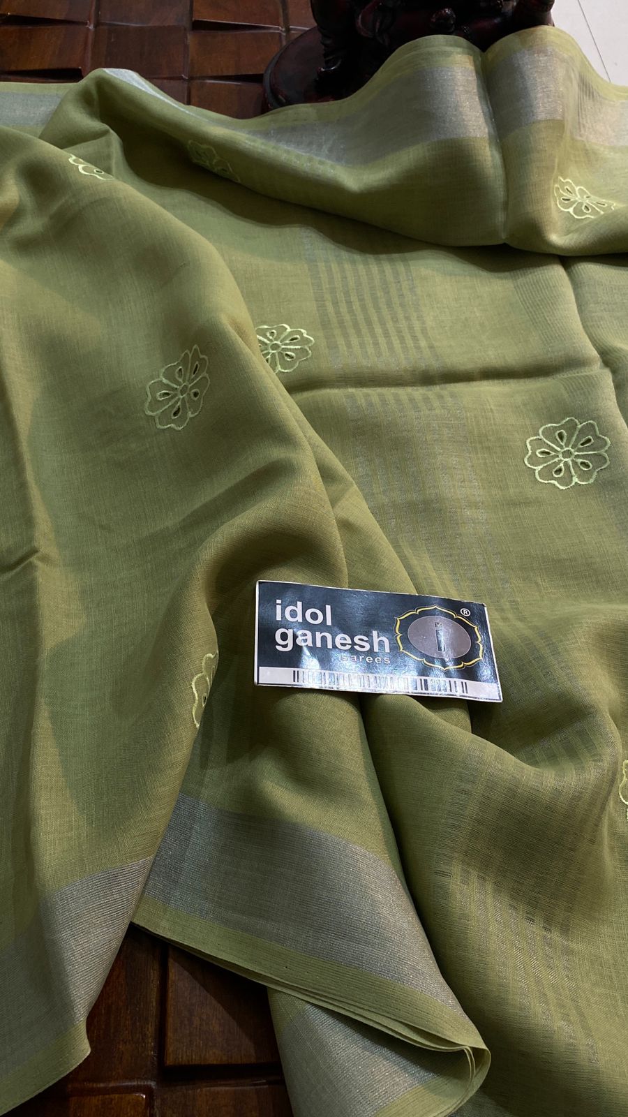 IG6873:lite weight lenine sarees 