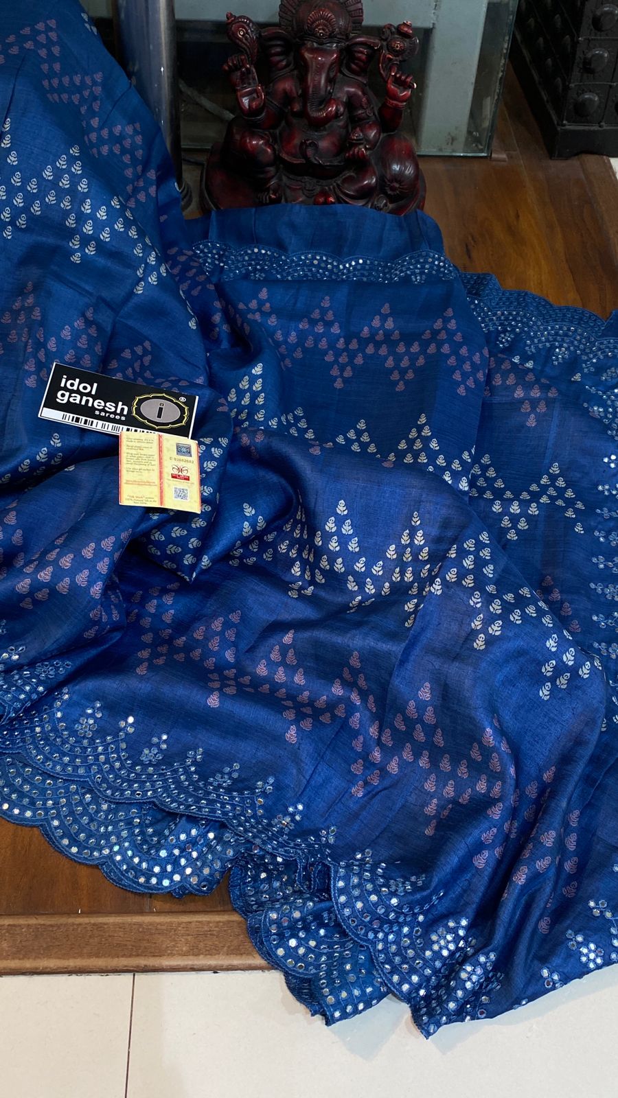 IG6973pure handloom tusser/tusser print  11,470/-