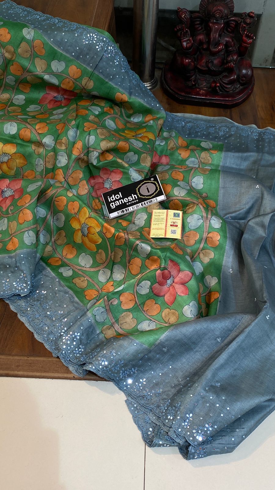 IG6974 pure handloom tusser/tusser print IG6974 pure handloom tusser/tusser print