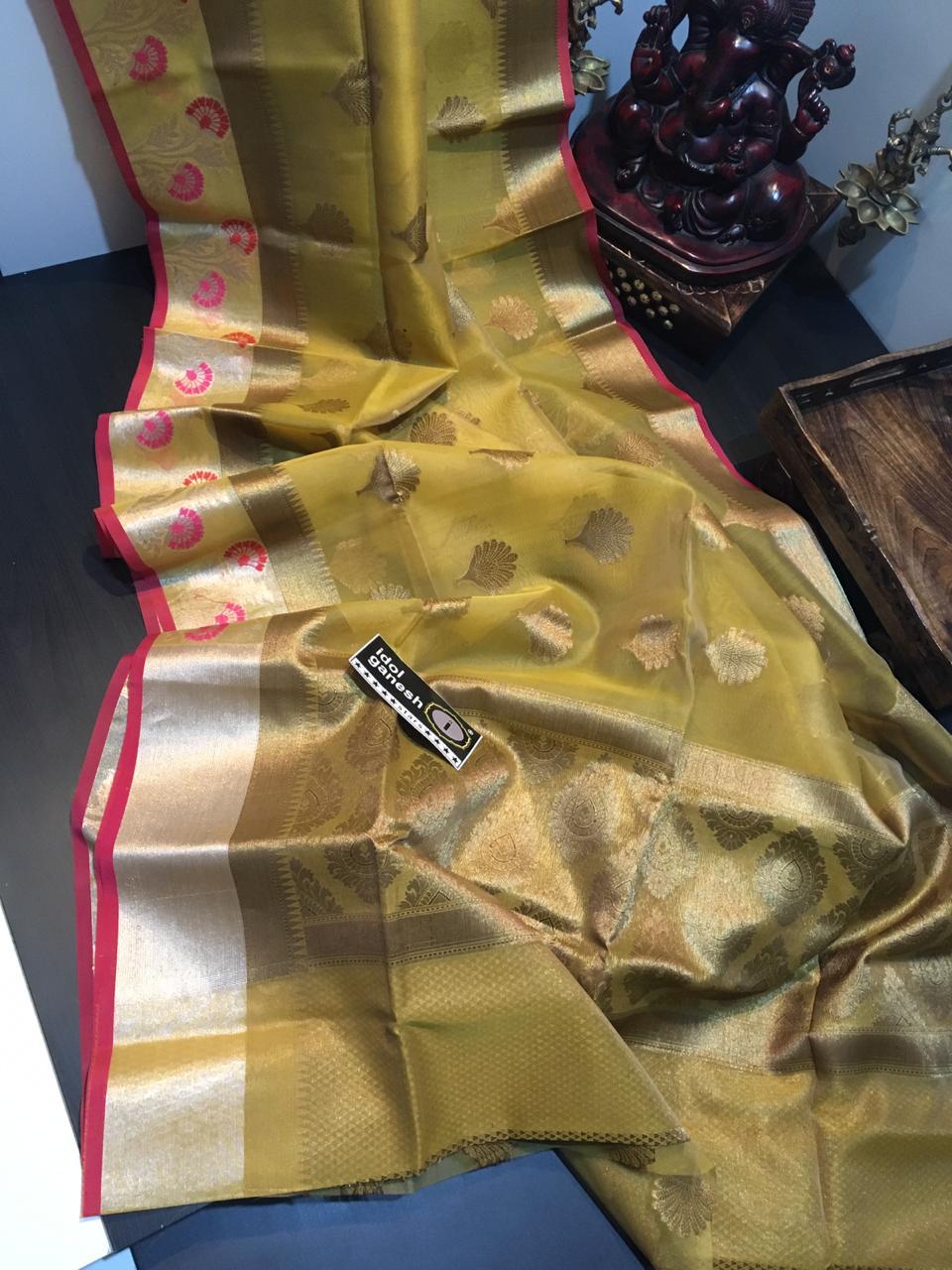 IG699 Lite weight kora paithani border