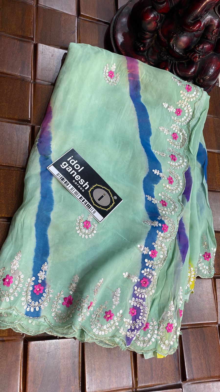 IG7006  pure georgette lehariya print 