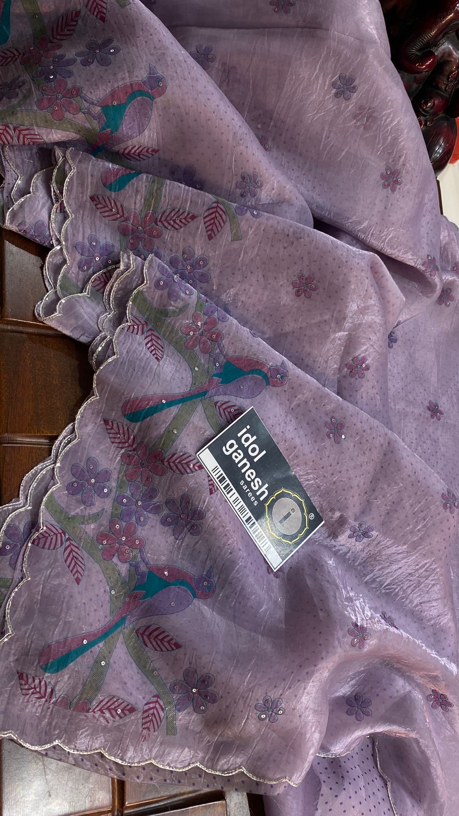 IG7007pure light weight soft organza crush 