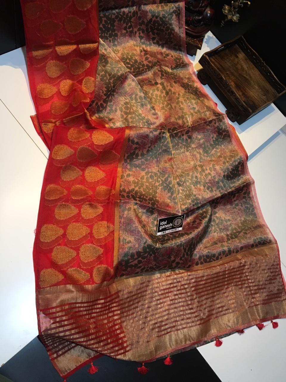 IG706 Lite weight tissue kalamkari prints