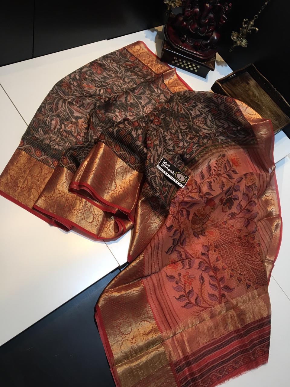 IG707 Pure Handloom Kanchi kora