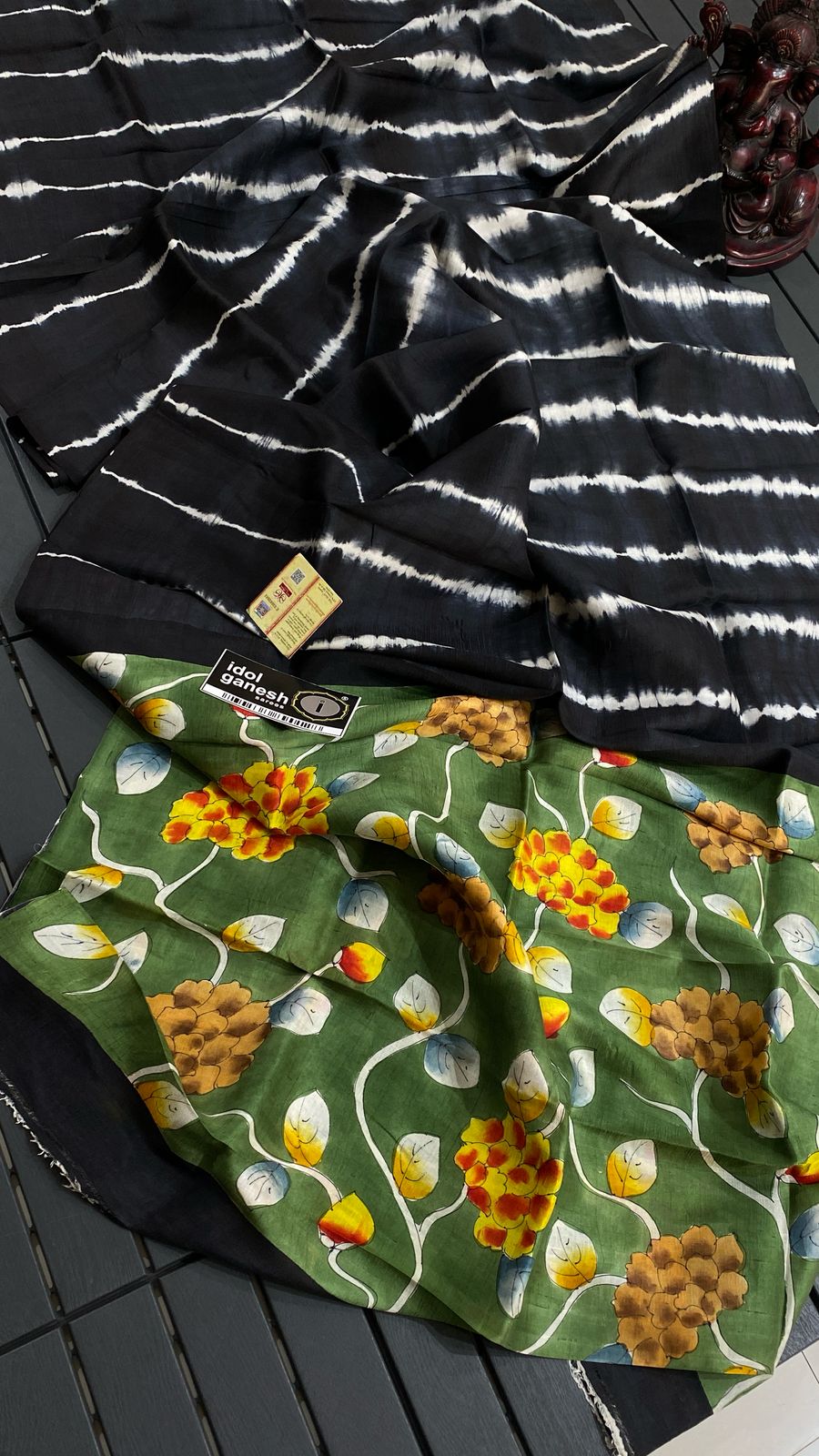 IG7084lite weight handloom pure silk along with shibori IG7084lite weight handloom pure silk along with shibori