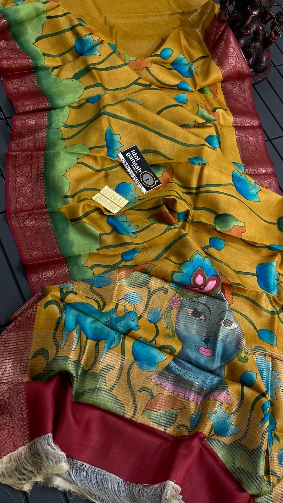IG7085:pure handloom tusser kanchi weaving IG7085:pure handloom tusser kanchi weaving