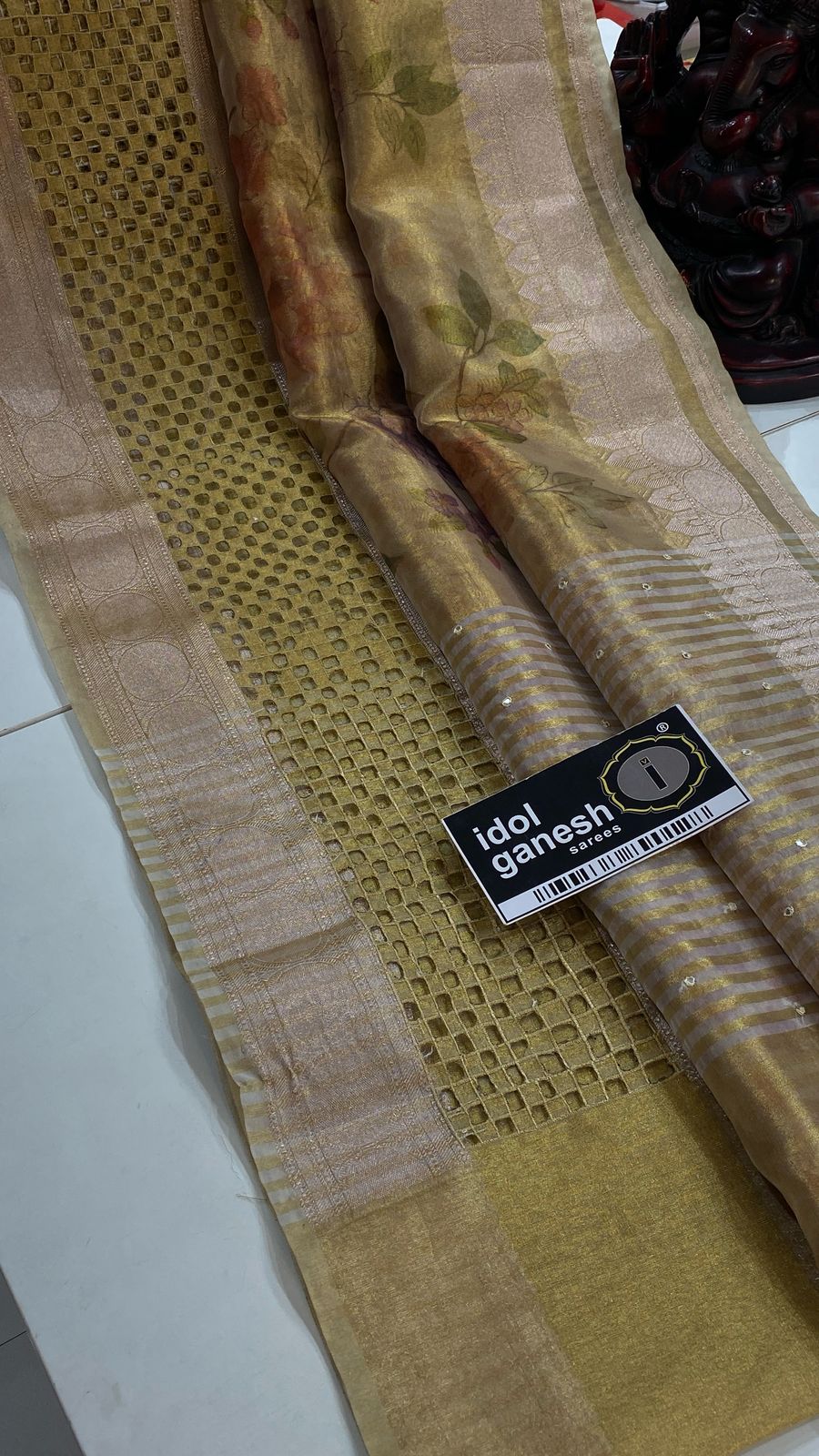 IG7119 lite weight kanchi tissue print IG7119 lite weight kanchi tissue print