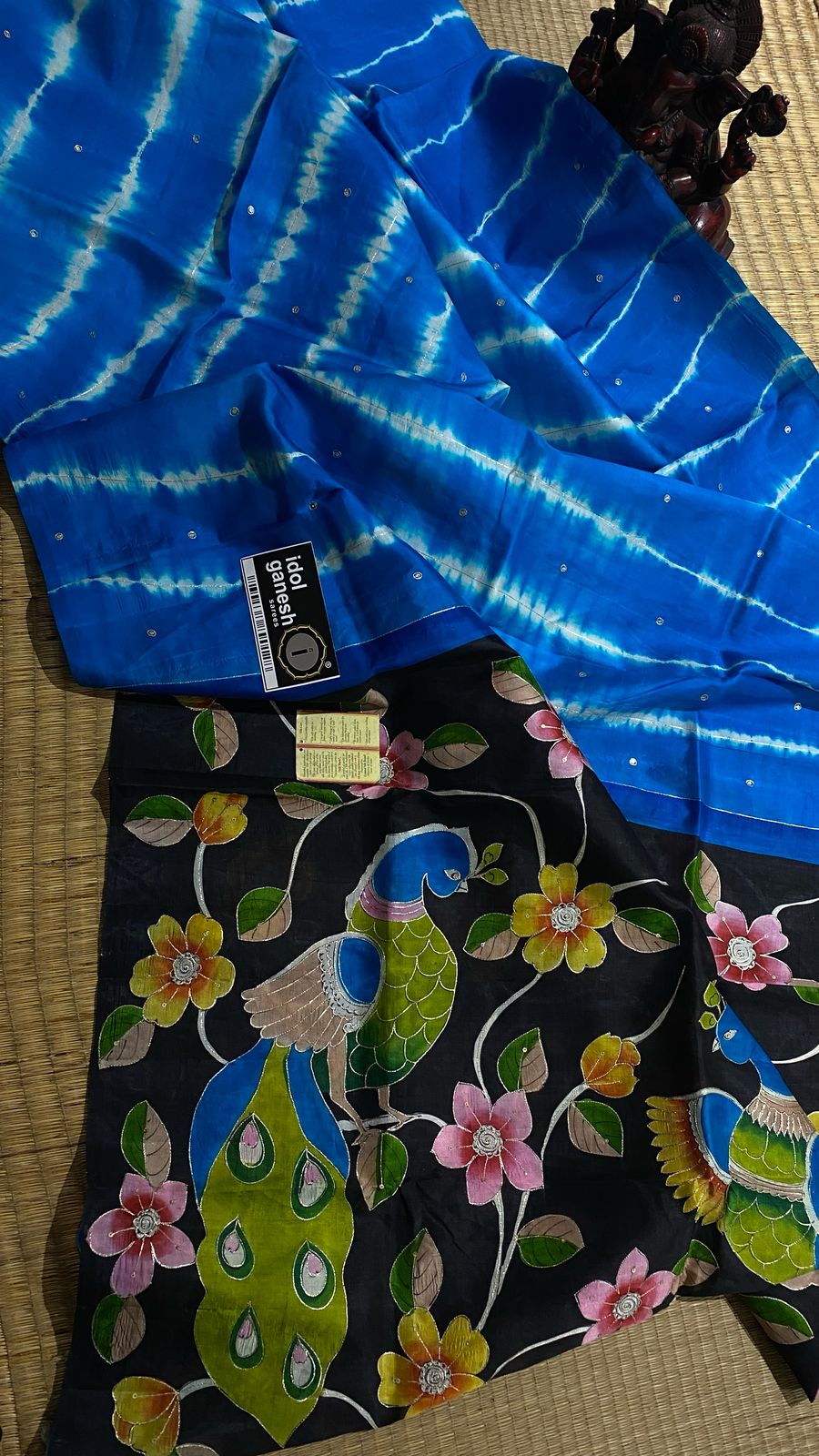 IG7160 handloom pure silk. Shibori dying IG7160 handloom pure silk. Shibori dying