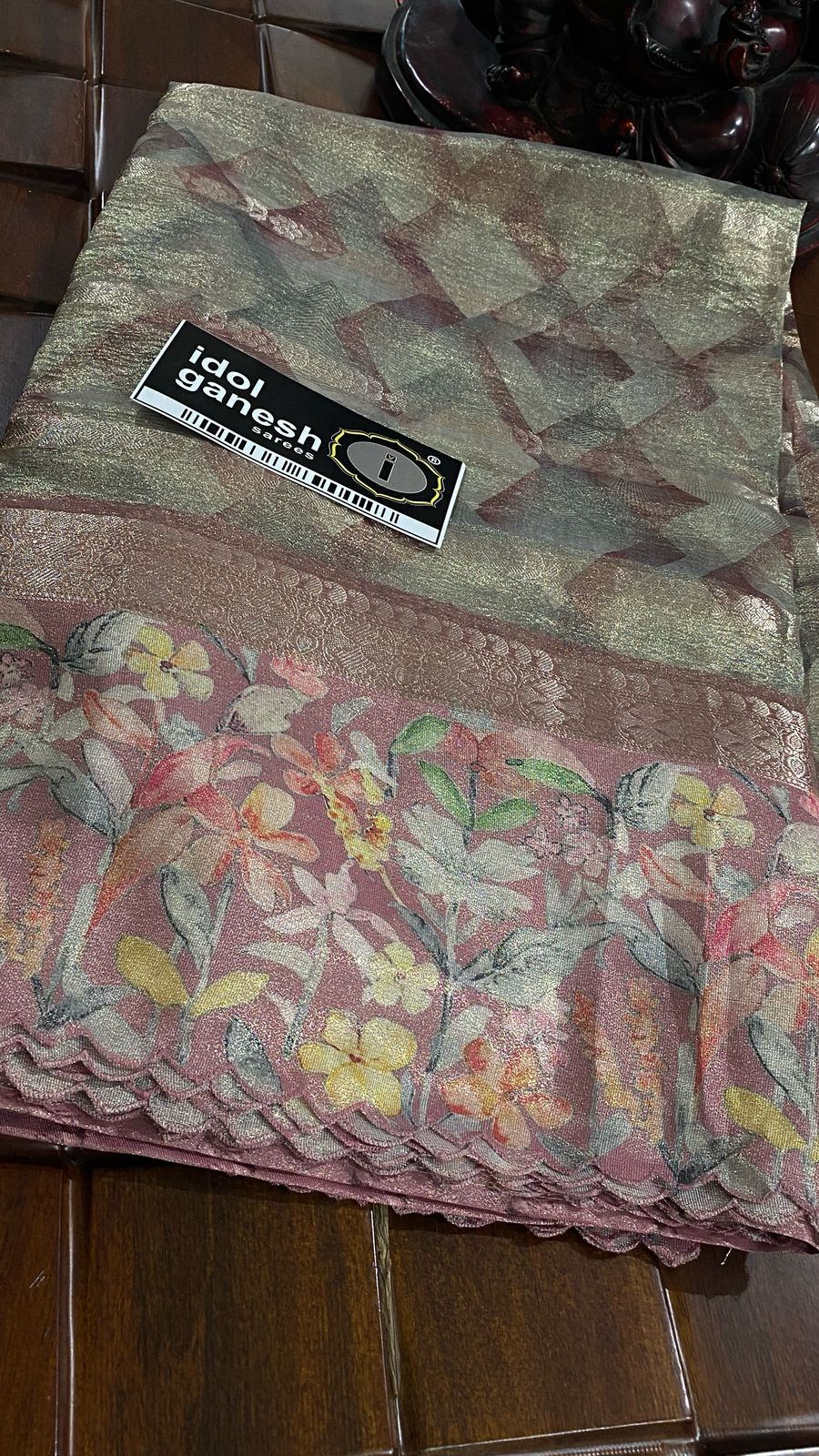 IG7176pure Tissu crush jari weaving pattu border IG7176pure Tissu crush jari weaving pattu border