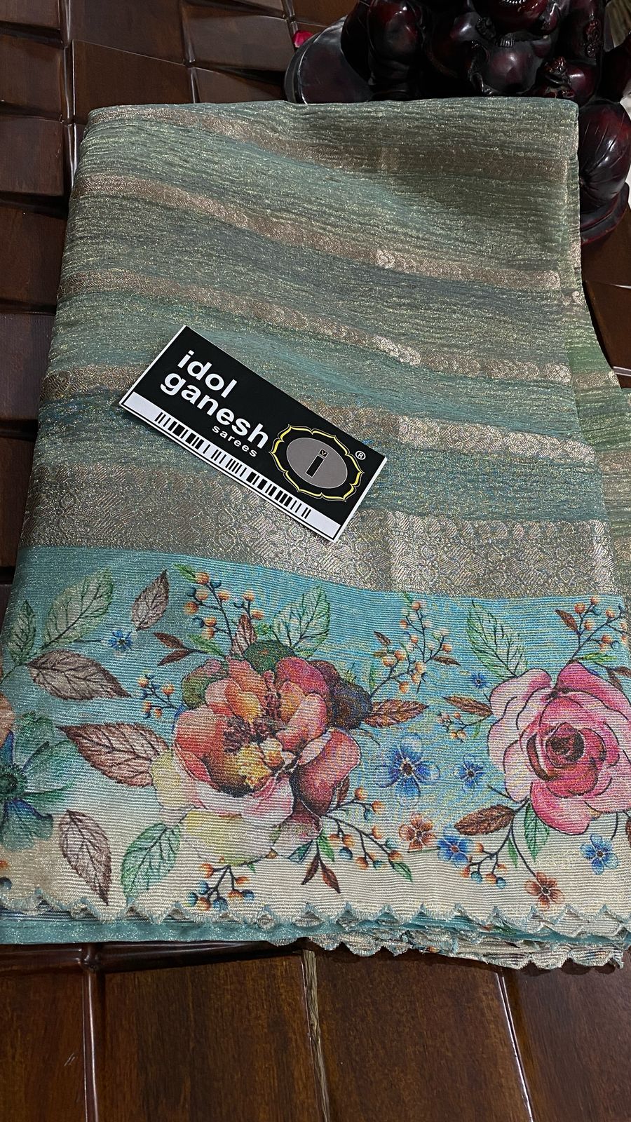 IG7177pure Tissu crush jari weaving pattu border IG7177pure Tissu crush jari weaving pattu border