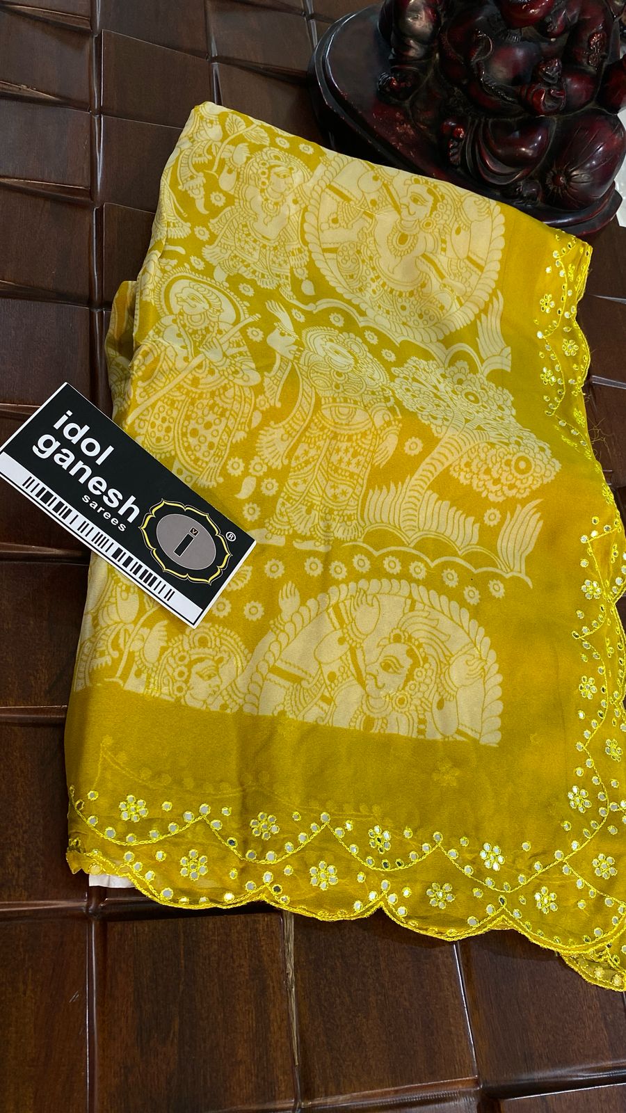 IG7185: pure georgette kalamkari print IG7185: pure georgette kalamkari print