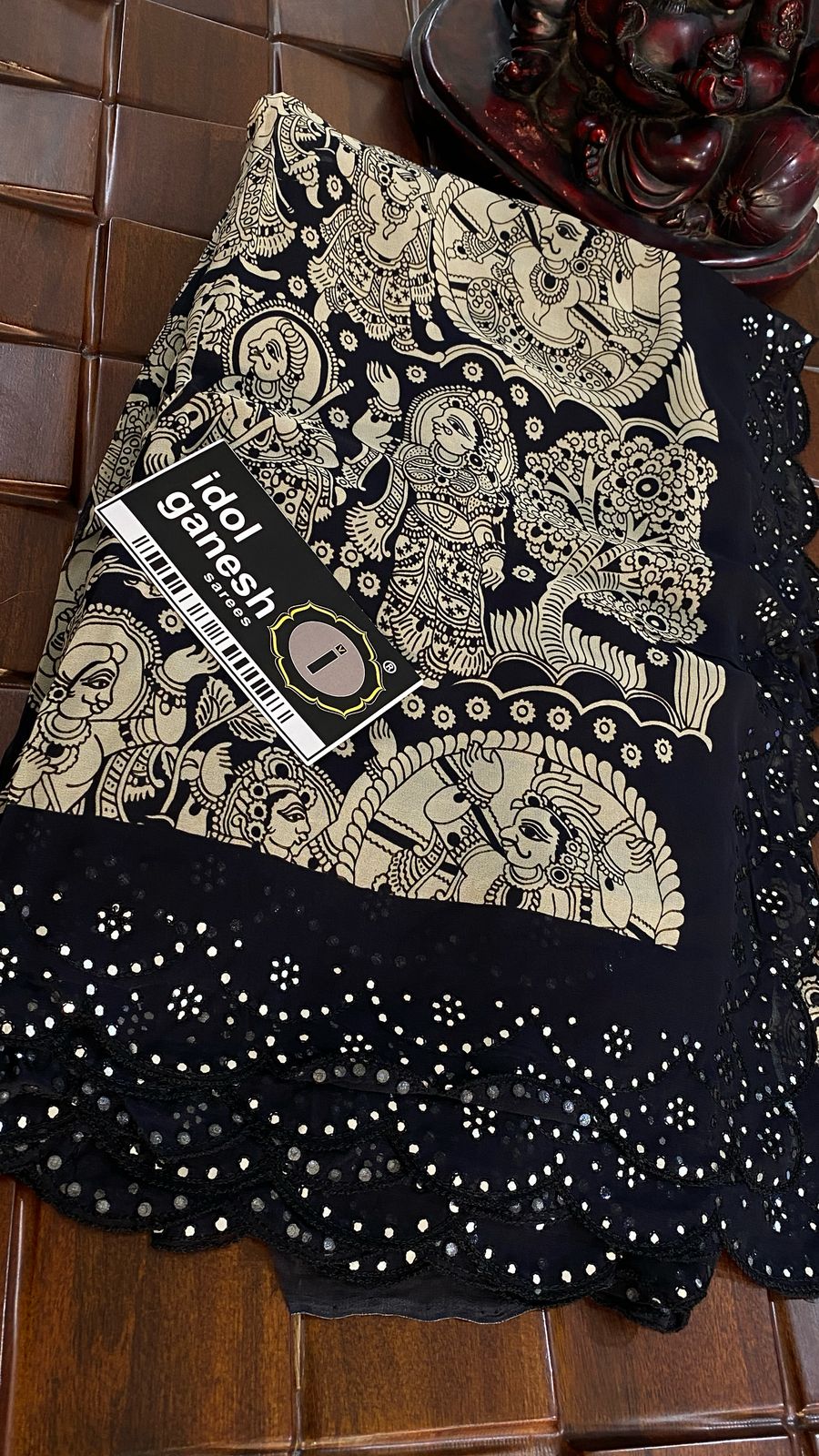 IG7185: pure georgette kalamkari print IG7185: pure georgette kalamkari print
