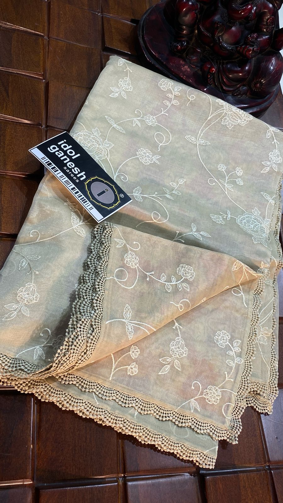 IG7204lite weight tissue tusser sarees  