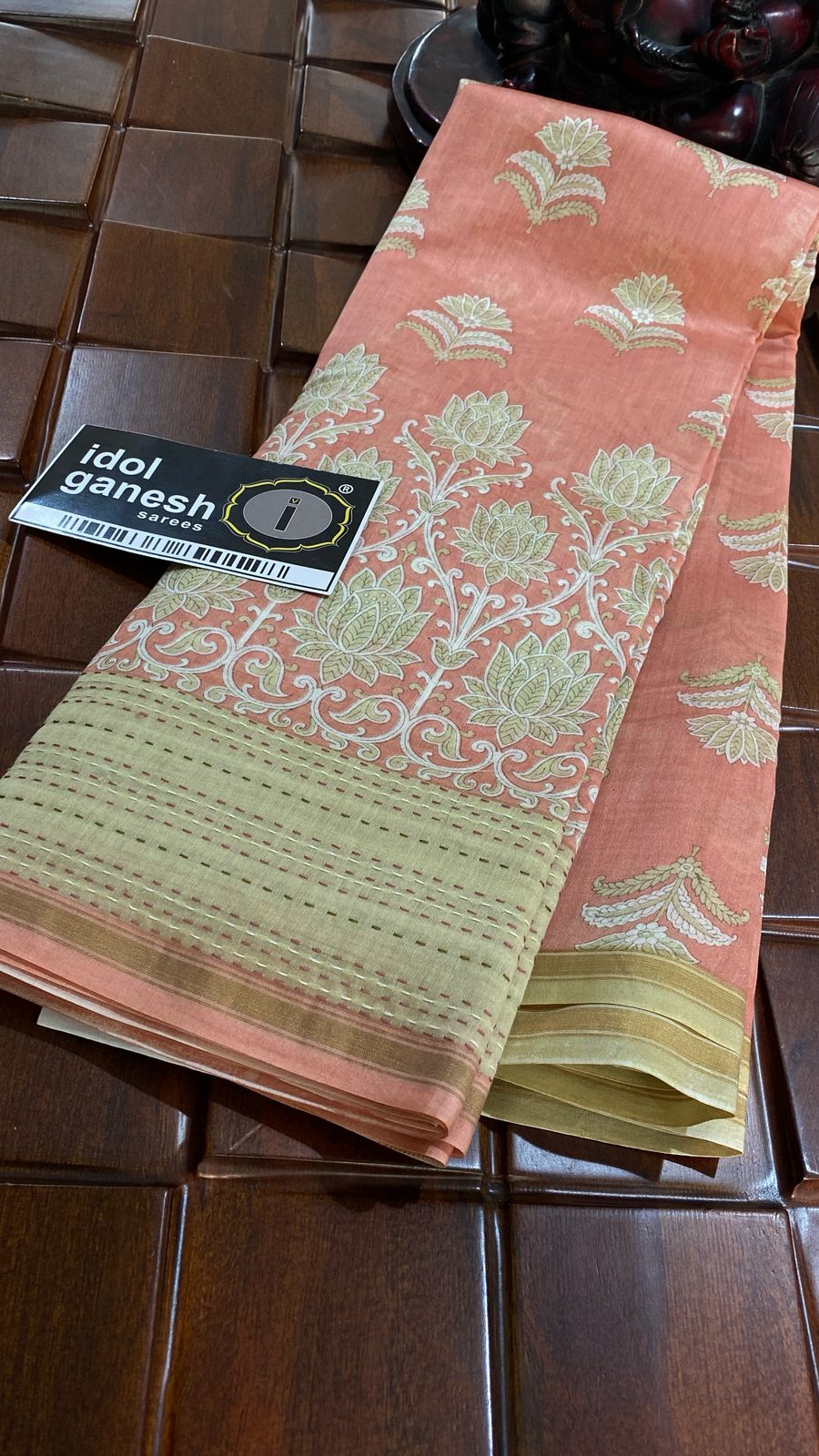 IG7290pure handloom Maheswari print sarees 
