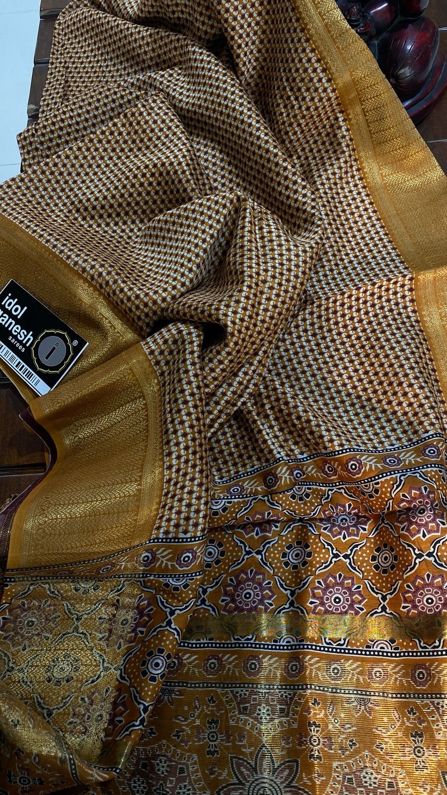 IG7291: pure handloom Maheswari kanchi weaving 