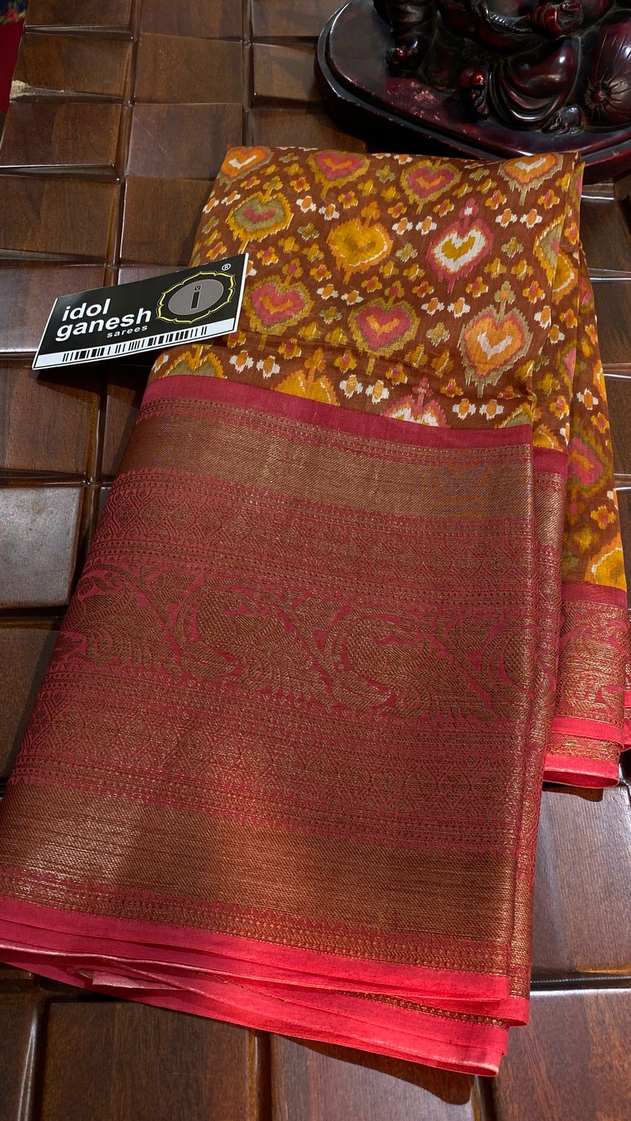 IG7292 pure handloom Maheswari kanchi weaving IG7292 pure handloom Maheswari kanchi weaving