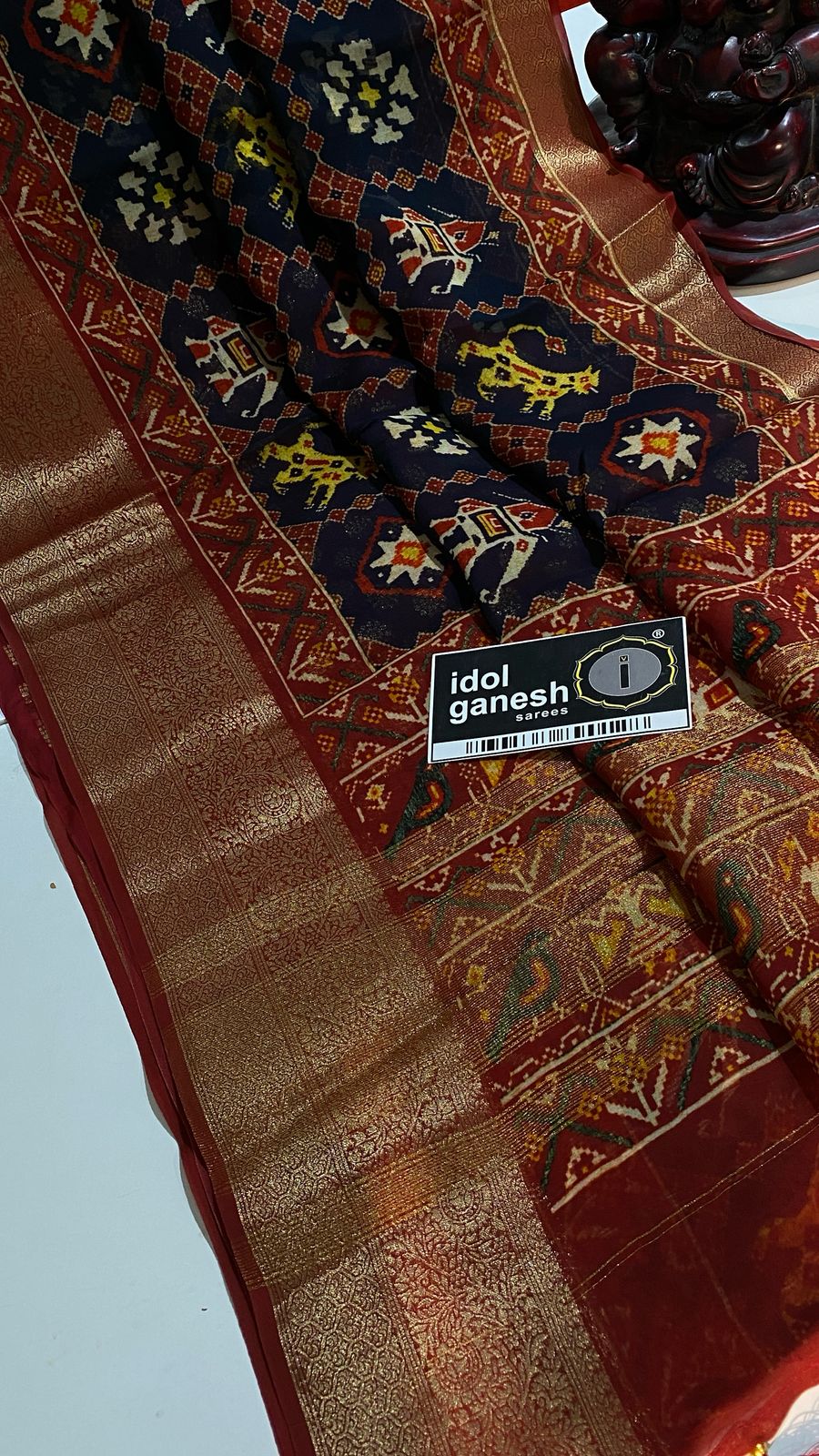 IG7305pure georgette kanchi weaving border  